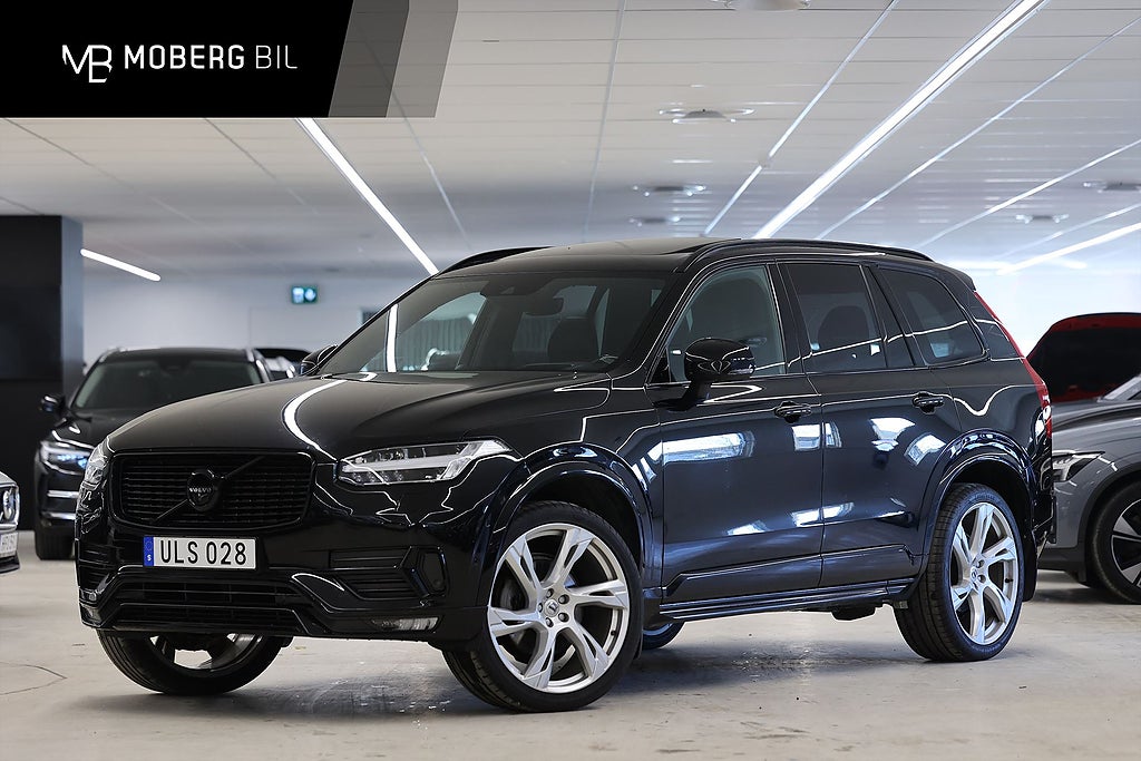 Volvo XC90 T6 AWD 320hk *Kampanj!* R-Design 7-sits B&W Polestar Pano HUD