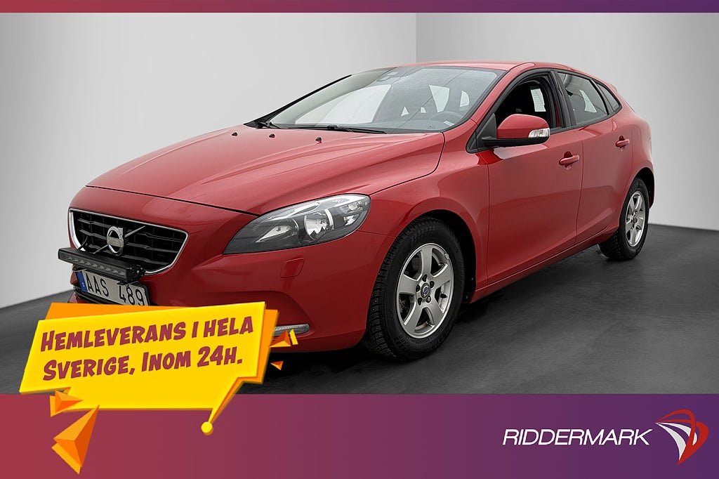 Volvo V40 D2 Kinetic Värmare LED-Ramp P-Sensorer Farthållare