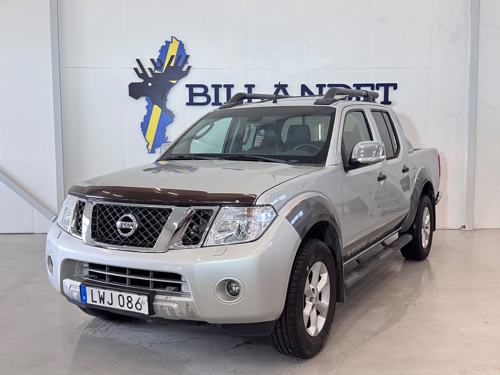 Nissan Navara Dubbelhytt 2.5 dCi 4x4-Taklucka-Skinn-2Brukare-Euro 4