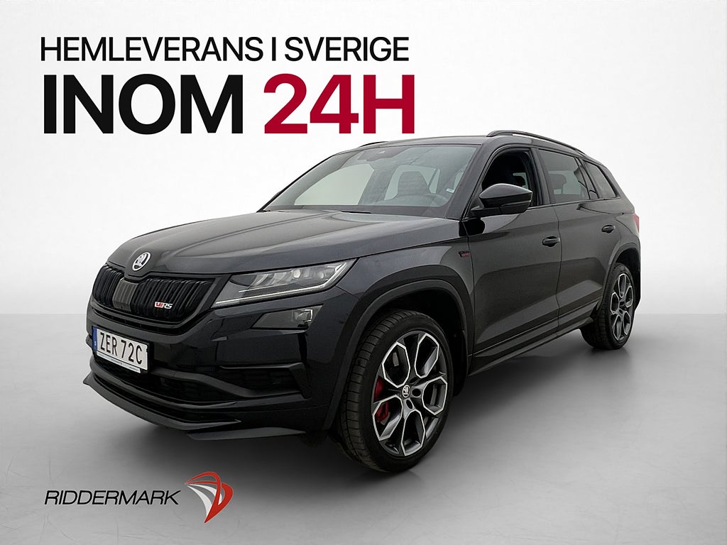 Skoda Kodiaq RS 2.0 TDI 4x4 240hk Cockpit D-Värm Drag Kamera