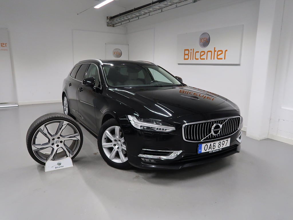 Volvo V90 *KFL 10 år 2,99%* D4 V-Däck ingår Skinn-Drag-Navi-Värmare-VoC-Ke