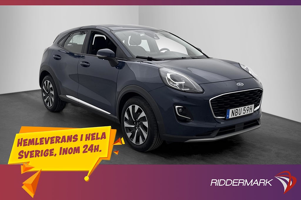 Ford Puma EcoBoost Hybrid 125hk Titanium CarPlay Sensorer