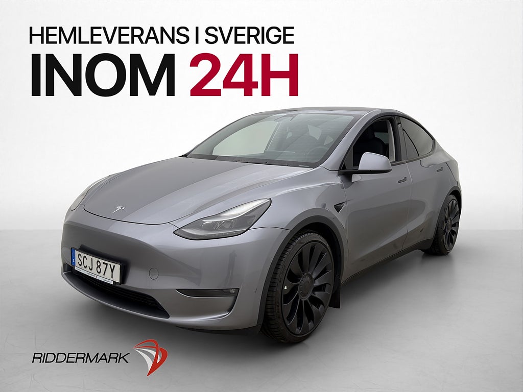 Tesla Model Y Performance 534hk Pano Autopilot Dragkrok