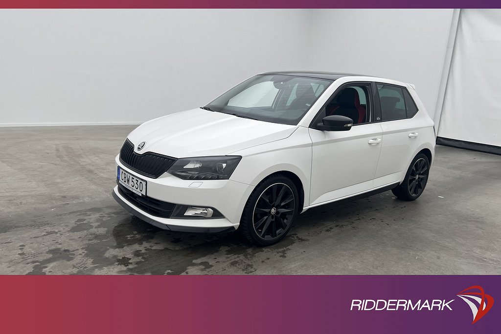 Skoda Fabia 1.2 TSI 90hk Monte Carlo Pano Sensorer Låg-skatt