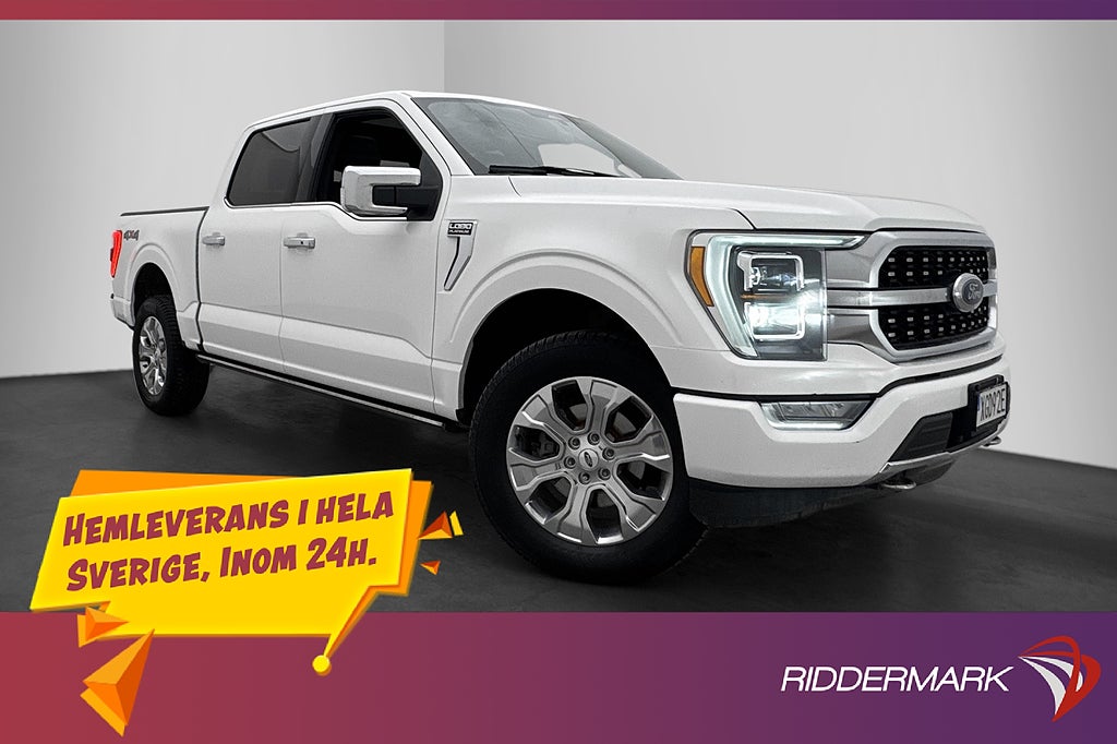 Ford F-150 Platinum 406hk 4x4 Cockpit B&O Pano CARPLAY Moms