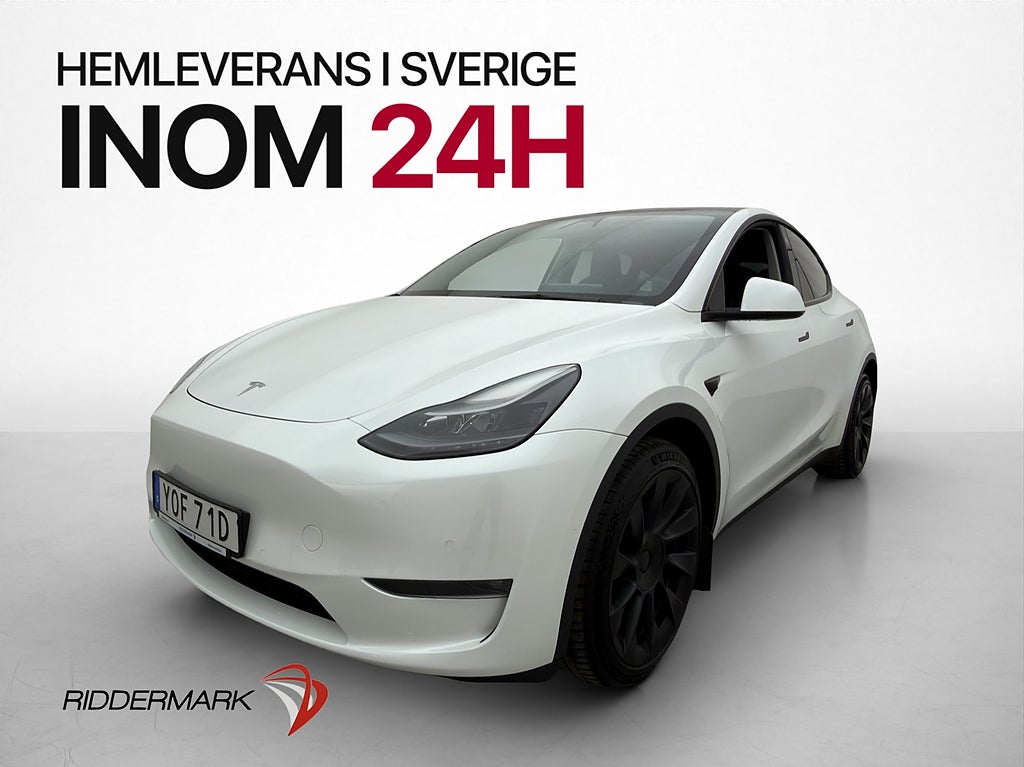 Tesla Model Y Long Range AWD Pano AP Kamera Skinn Värmare