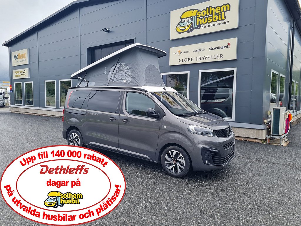 Dethleffs GlobeVan Fiat pop-up, drag, 177 hk, automat