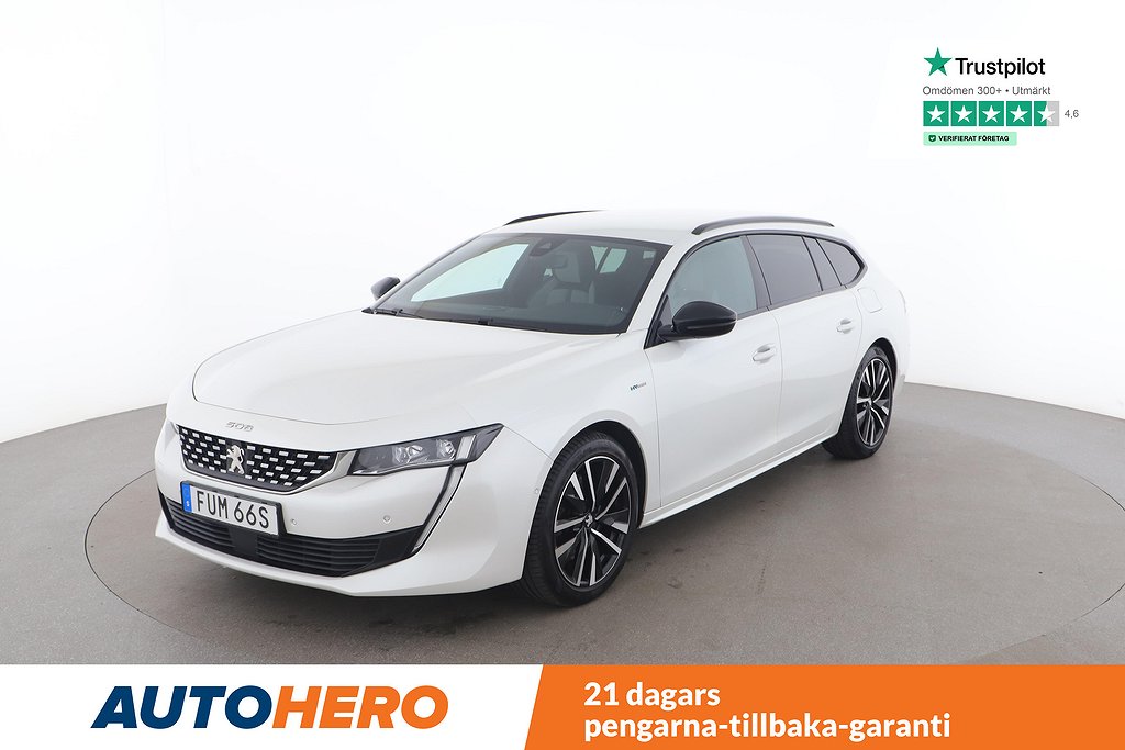 Peugeot 508 SW Hybrid EAT / Dragkrok, CarPlay, 224 HK