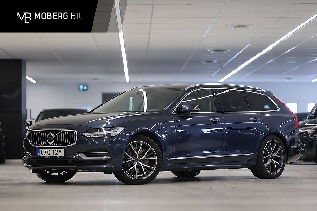 Volvo V90 T8 Twin Engine 392hk Inscription Läder HUD H/K 360 Drag