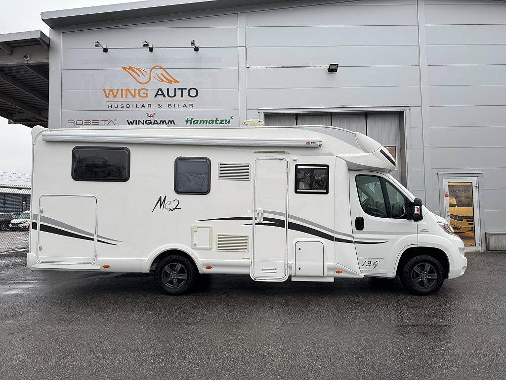 Mc Louis MC2 73G Långbädd & taksäng! Takfläkt! Stort garage!