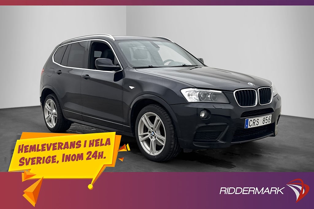 BMW X3 XDrive20d 184hk M Sport Panorama HiFi Dragkrok Navi