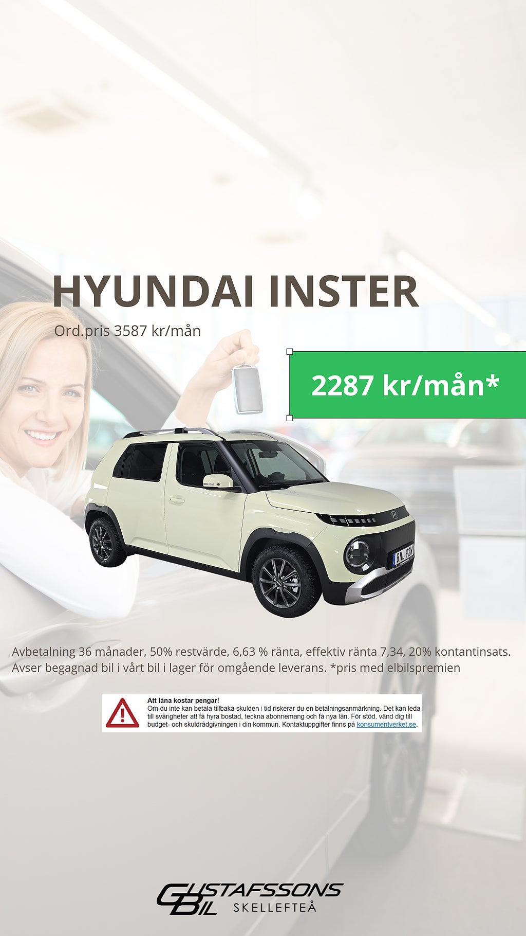 Hyundai Inster Long Range 49kWh Advanced | Vinterhjul ingår