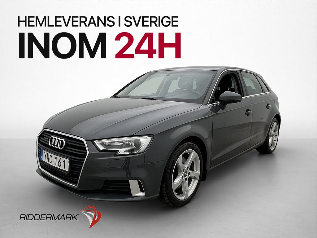 Audi A3 2.0 TDI Quattro Värmare Sensorer Farthållare BT