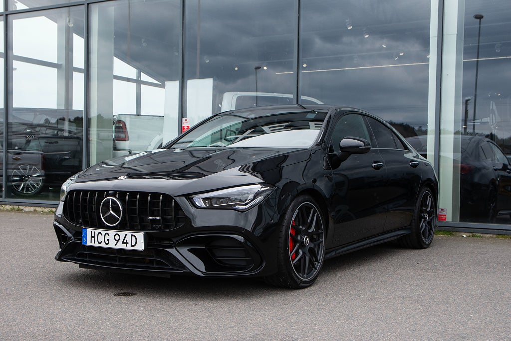 Mercedes-Benz AMG CLA 45 S 4MATIC+ Coupé BLACK Nyservad Moms