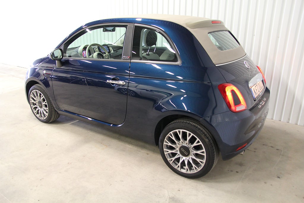 Fiat 500 500C Hybrid, cabriolet, mycket fint skick