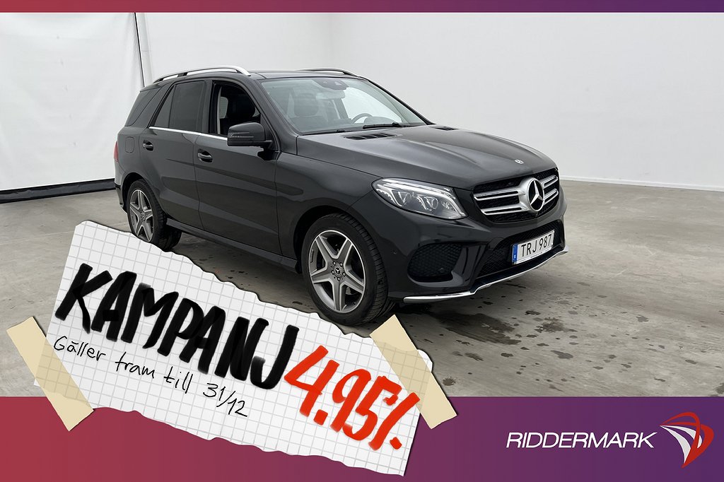 Mercedes-Benz GLE 350 d 4Matic 258hk AMG Pano H 4,95% Ränta