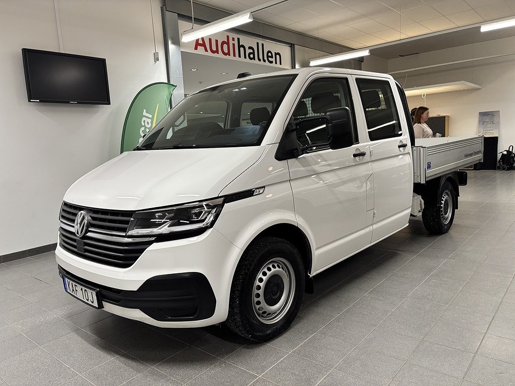 Volkswagen Transporter T6 Dubbelhytt Flak 2.0 150Hk TDI DSG  150hk