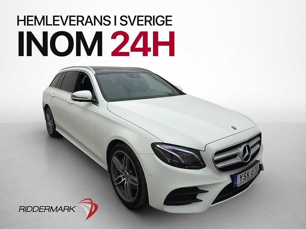 Mercedes-Benz E220 d 4MATIC AMG Pano 360° Värmare Drag