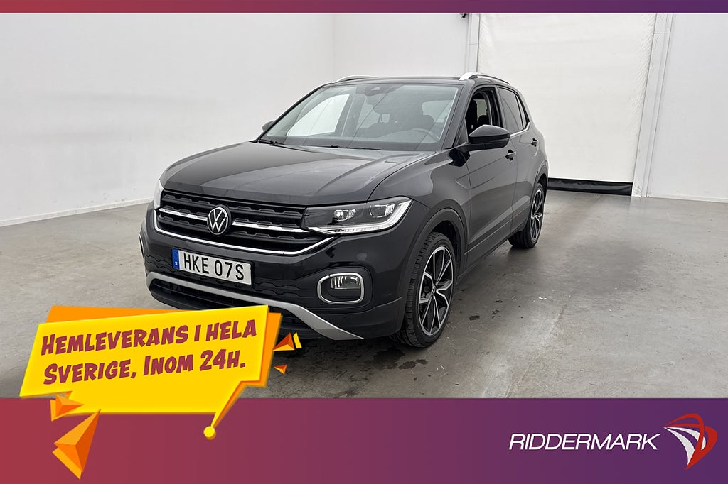 Volkswagen T-CROSS 1.0 TSI 110hk P-Sensorer Halvskinn MOMS
