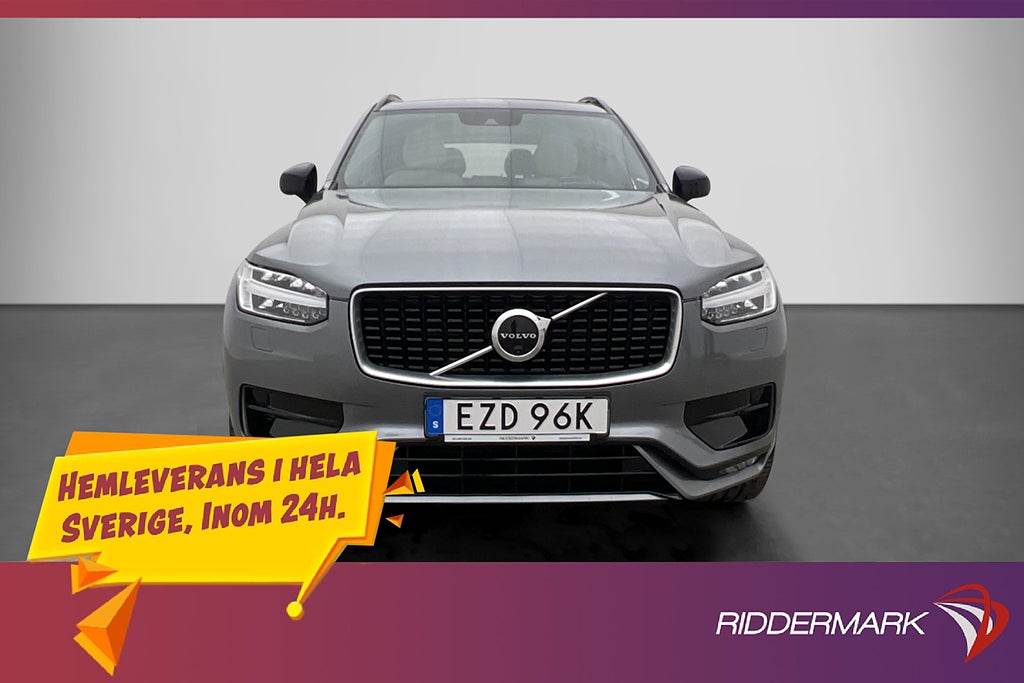 Volvo XC90 B5 AWD R-Design 7-Sits VOC Pano H/K 360° HUD MOMS