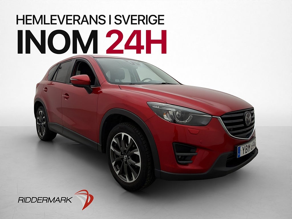 Mazda CX-5 2.2 AWD Optimum M-Värmare Drag BOSE Kamera Skinn
