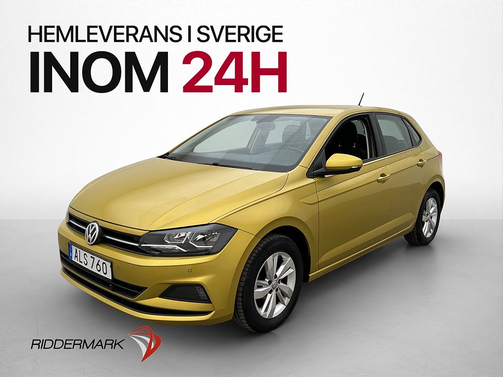 Volkswagen Polo 1.0 TSI 95hk P-Sensorer Bluetooth 0,44L/mil