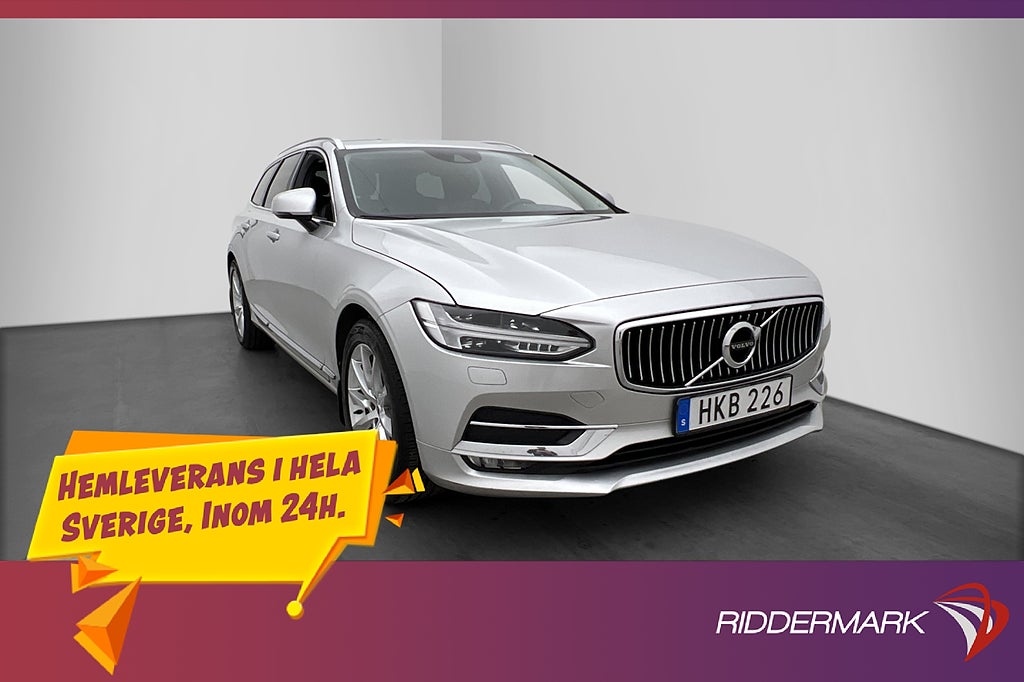 Volvo V90 D4 190hk Inscription VOC Värmare Skinn CarPlay