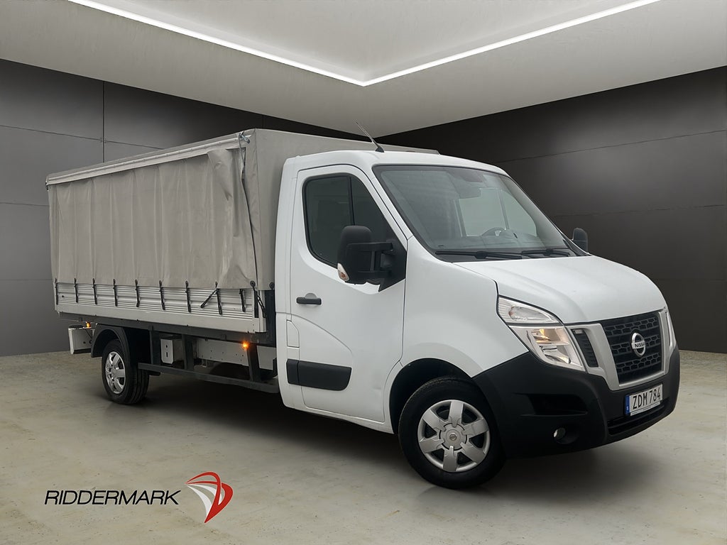 Nissan nv400 2.3dCi FLAKBIL Lång Värmare 3-Sit Dragkrok Moms