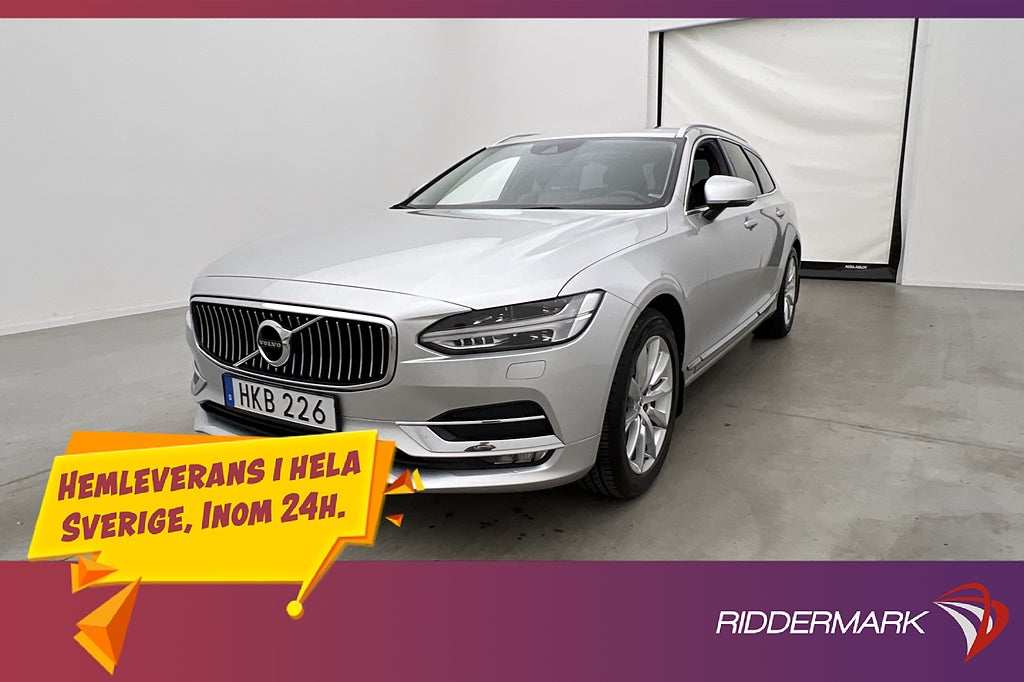 Volvo V90 D4 190hk Inscription Värmare Skinn CarPlay Elstol