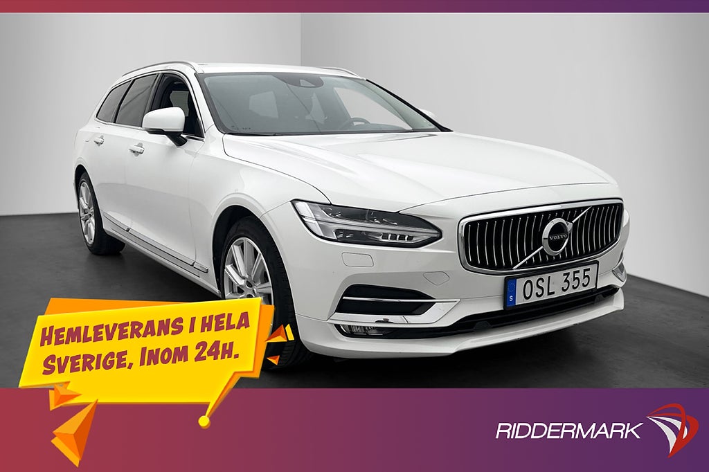 Volvo V90 D4 190hk Inscription VOC Värm Skinn Elstol CarPlay