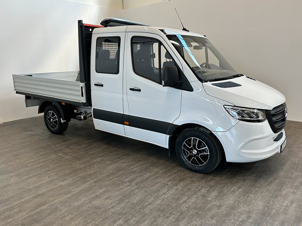 Mercedes-Benz Sprinter 317 CDI Dubbelhytt flak 9G-Tronic Moms