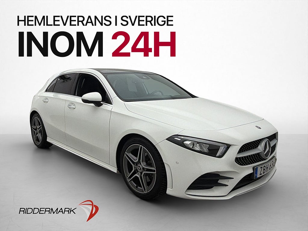 Mercedes-Benz A180 AMG Värmare Pano Wide Midline Kamera Navi