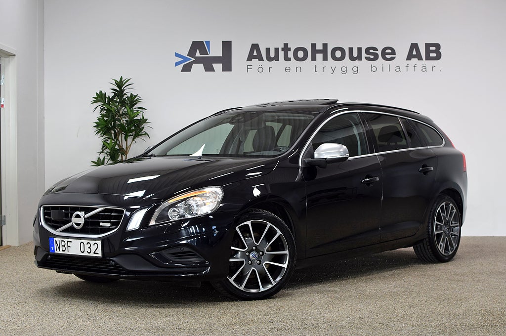Volvo V60 D4 AWD Polestar 215HK R-Design Glastak BLIS GPS