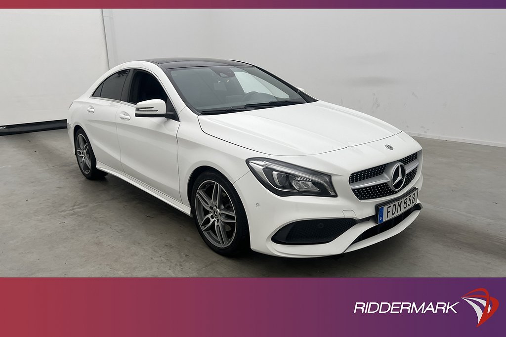 Mercedes-Benz CLA 180 Coupé AMG Sport Pano Kamera Halvskinn