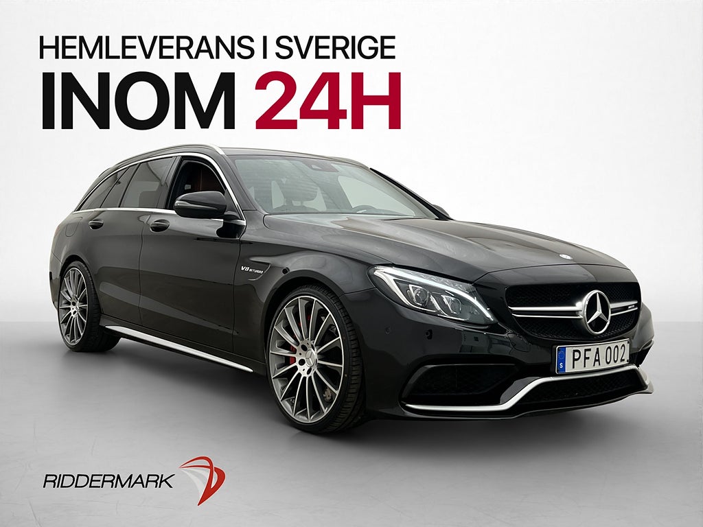 Mercedes-Benz AMG C63 S MCT 510hk Designo Burmester SV-Såld
