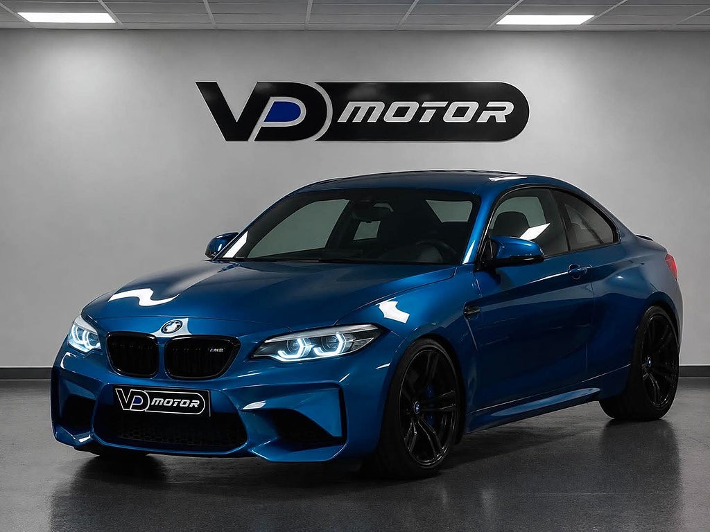 BMW M2 DCT Carbon H/K Eibach Sportavgas Sv-Såld 370hk