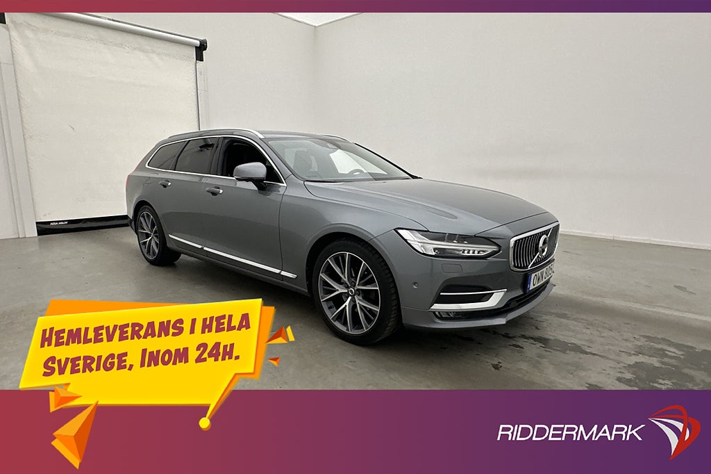 Volvo V90 D4 AWD Inscription Värmare Skinn 360° CarPlay HUD