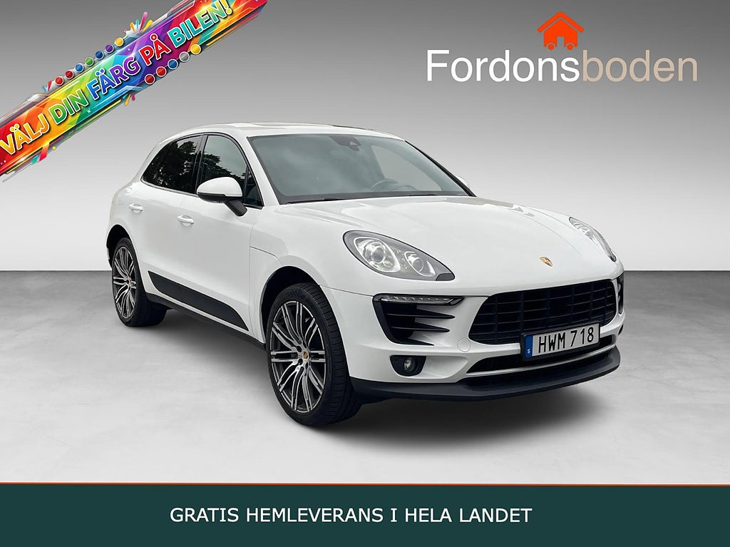 Porsche Macan S PDK S Pano B.kam D.värm Drag SportChrono Adapt.farth.
