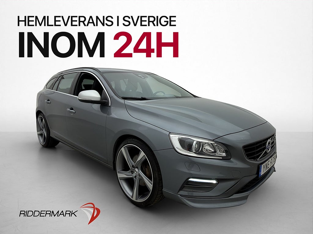 Volvo V60 D4 AWD R-Design VOC Värmare Dragkrok Navi