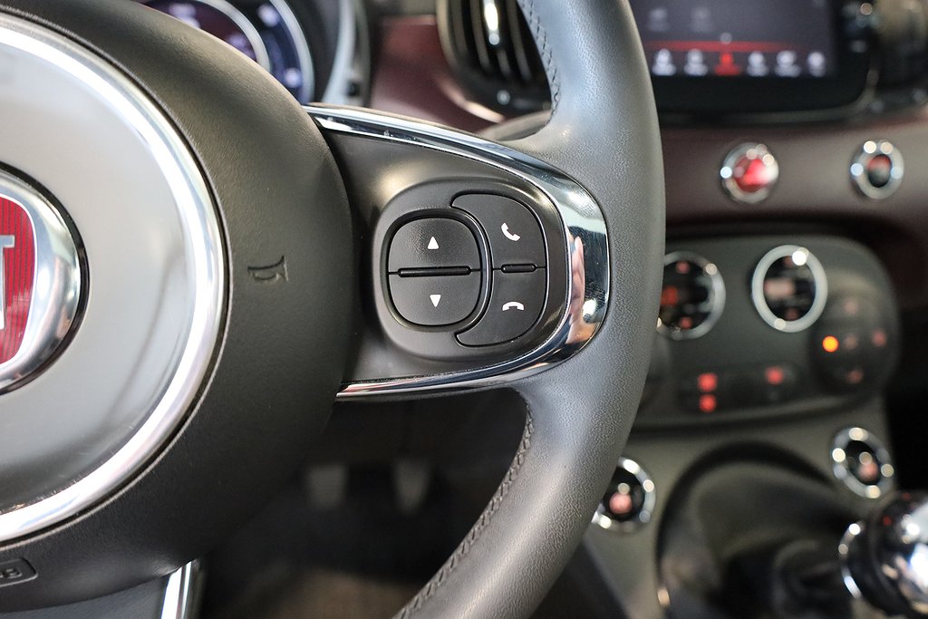 Fiat 500 1.2 Star Panorama PDC Blåtand Delläder 2020
