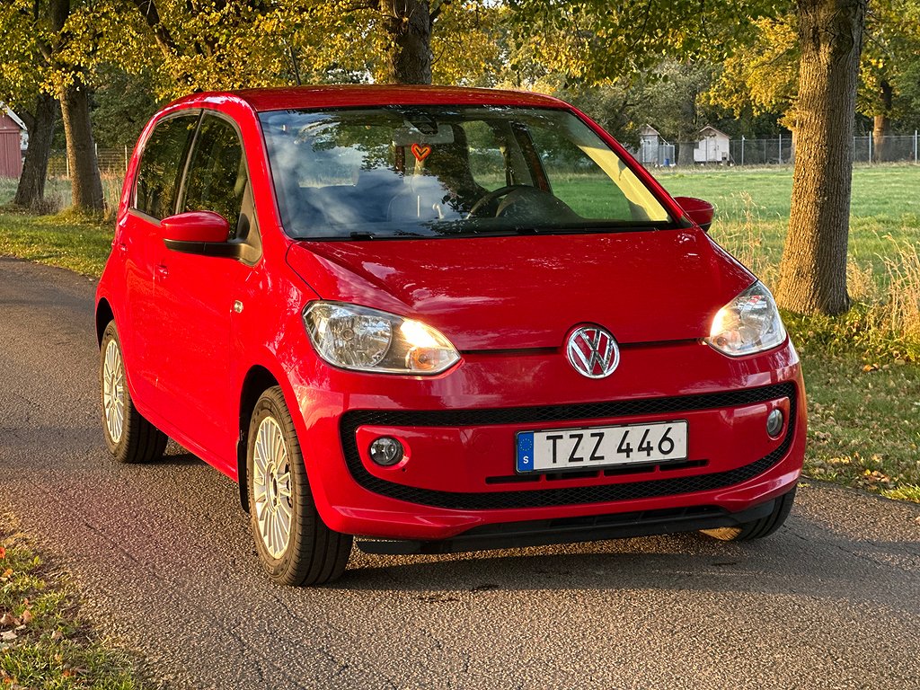 Volkswagen UP! 1.0 high up! Euro 5, Svensksåld. GPS, PDC 