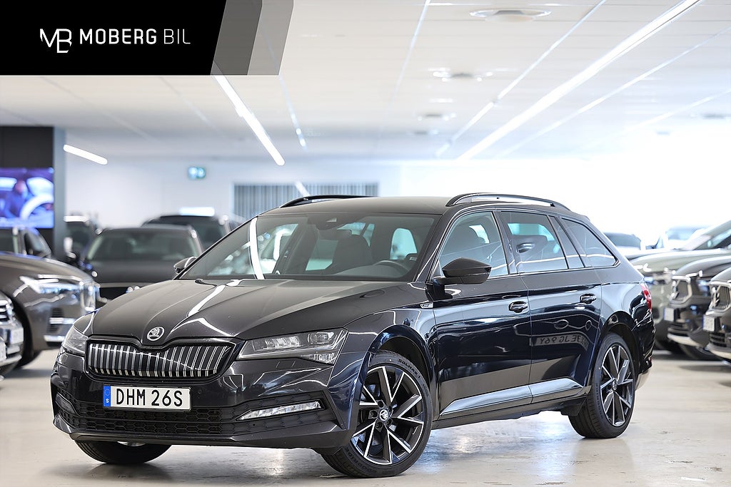 Skoda Superb iV PHEV 218hk Helg på Moberg! Sportline B-kamera Canton Drag