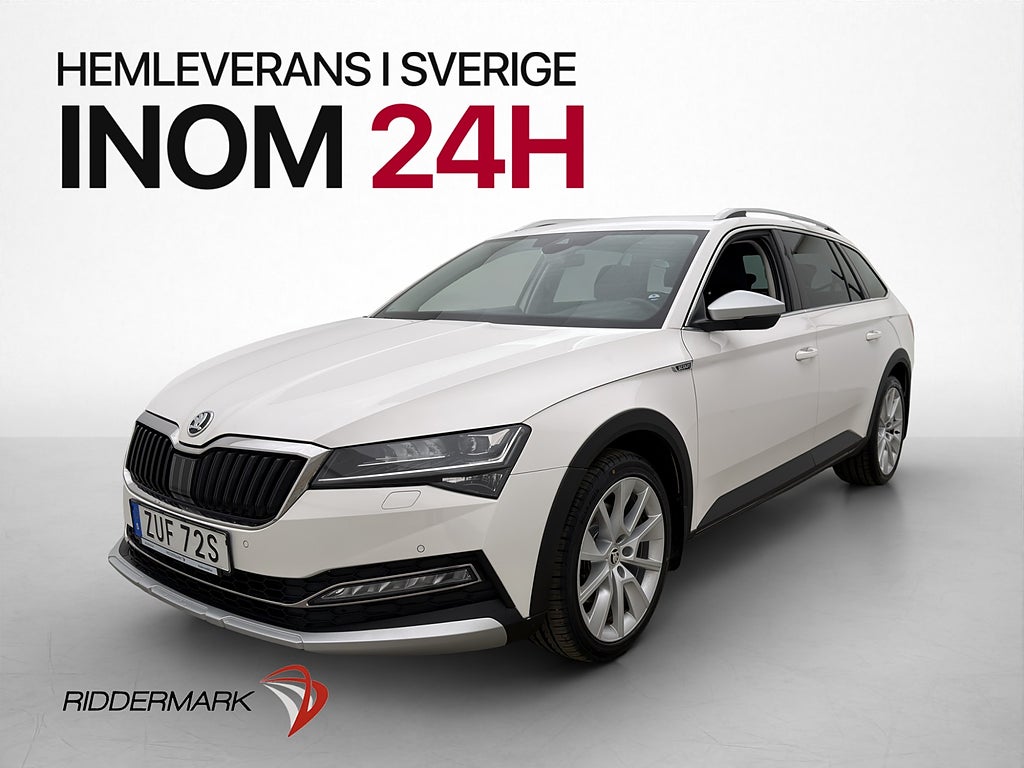 Skoda Superb Scout 2.0 TDI 4x4 Drag Canton Kamera Värmare
