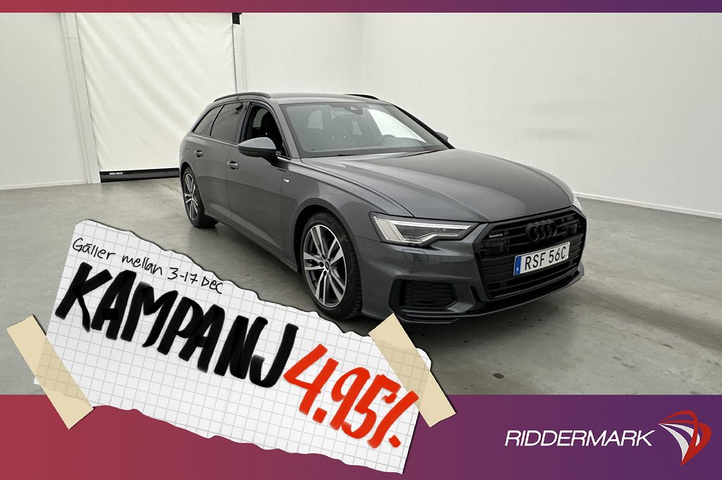 Audi A6 Avant 40 TDI Q 204hk S-Line Cockpit Matr 4,95% Ränta