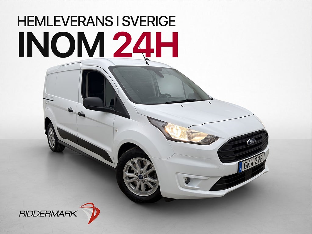 Ford Transit Connect LWB Värmare Drag B-Kamera CARPLAY Moms