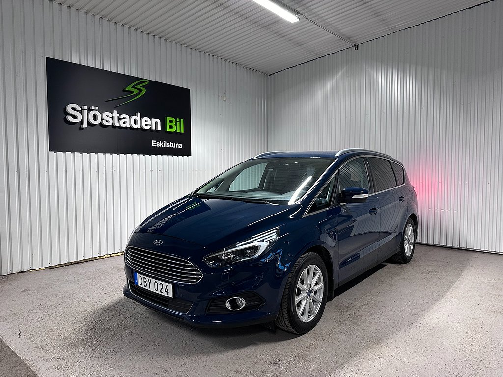 Ford S-Max 1.5 EcoBoost Euro 6 -7sits / Farthållare / Elstol