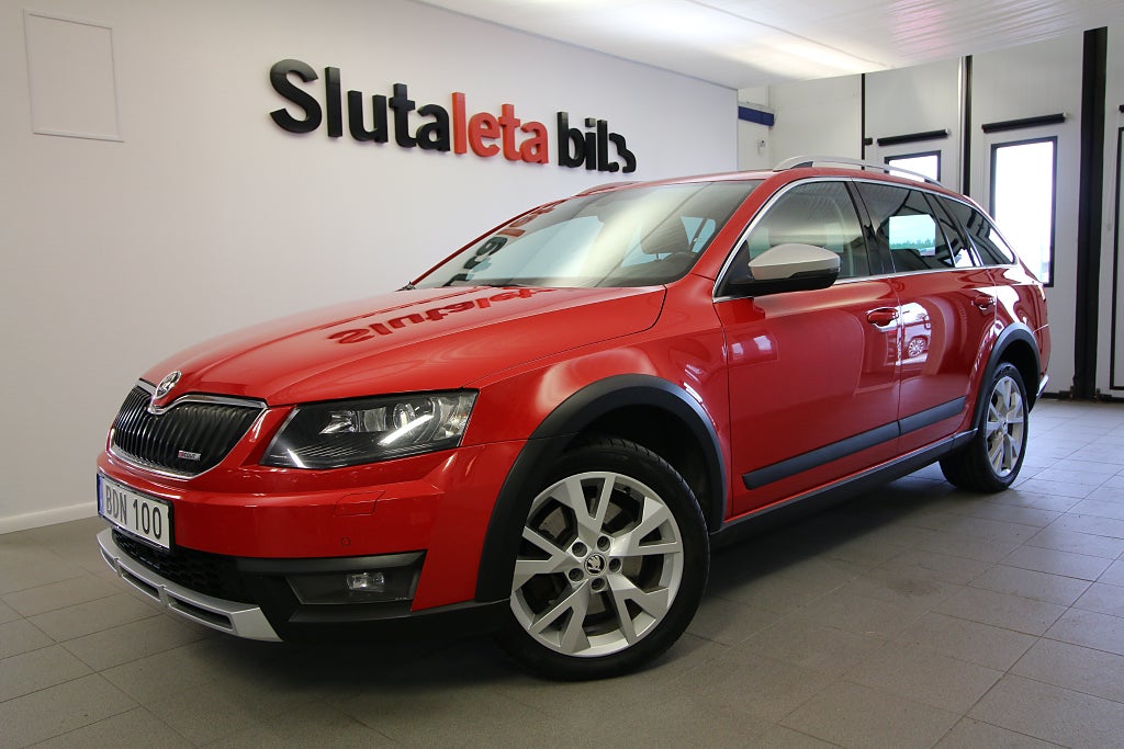 Skoda Octavia Scout 2.0 TDI 4x4 Premium Euro 6 Aut Drag Navi S/V Hjul ingår