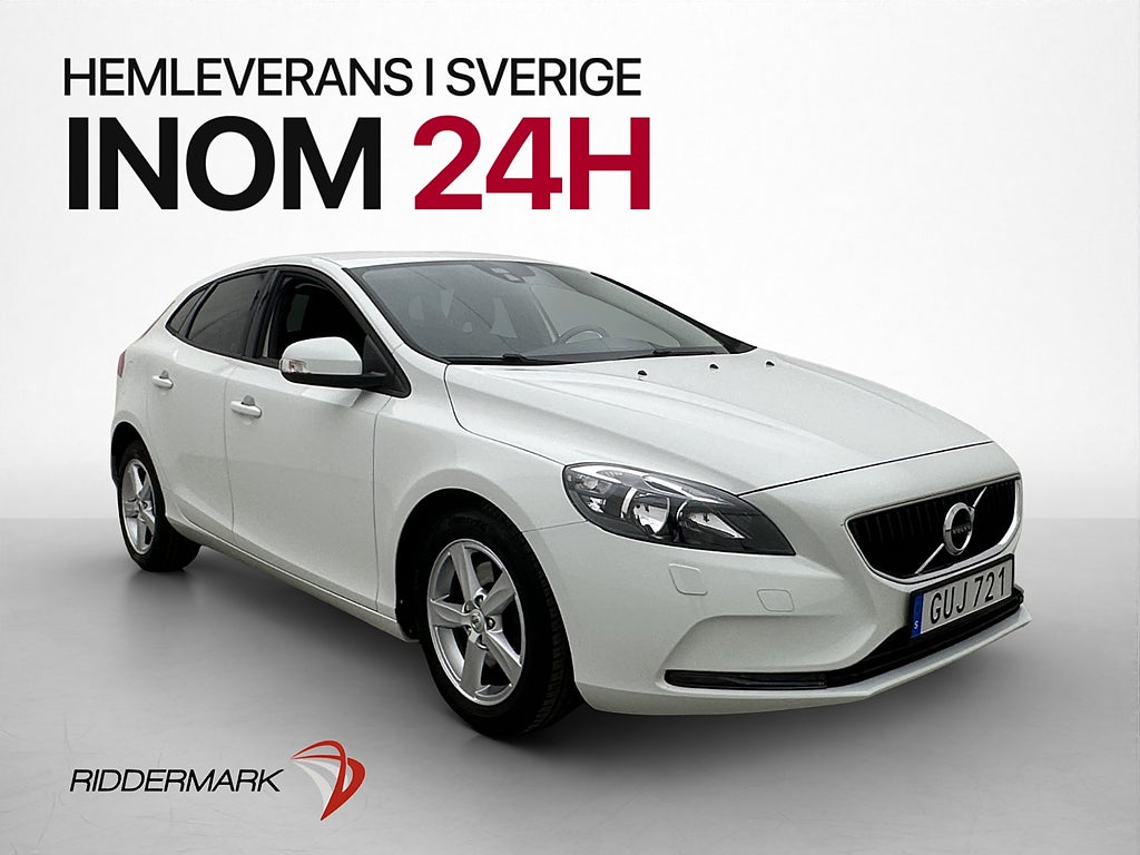 Volvo V40 T2 122hk Kinetic P-Sensorer Farthållare Värmare