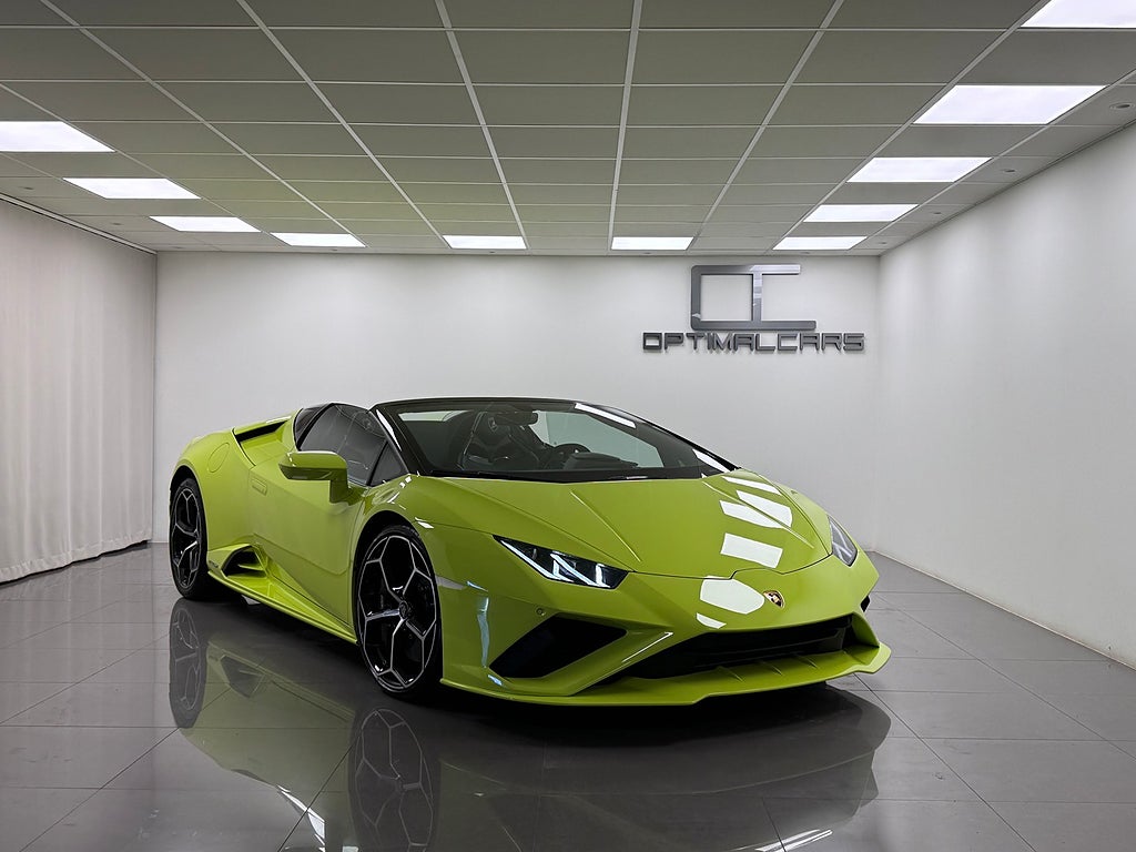 Lamborghini Huracán EVO RWD Spyder Svensksåld Verde-Scandal