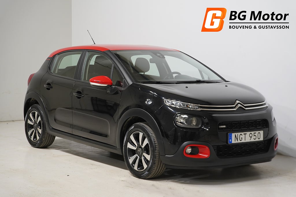 Citroën C3 1.2 PureTech 82HK P-sensorer/Lane-assist
